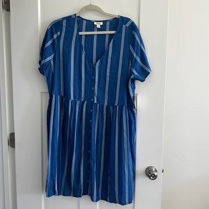New Blue Dress with Sleeves